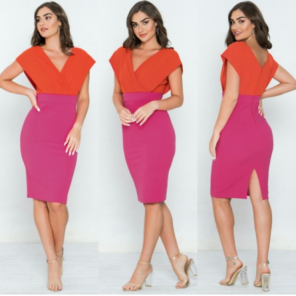 NEW Jealous Tomato Color Block Dresses